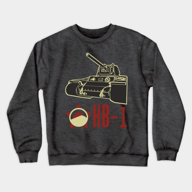 Soviet heavy tank KV-1 Crewneck Sweatshirt by FAawRay